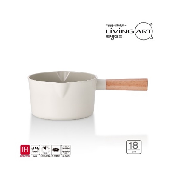 리빙아트 옥슨 IH 세라믹 밀크팬16cm