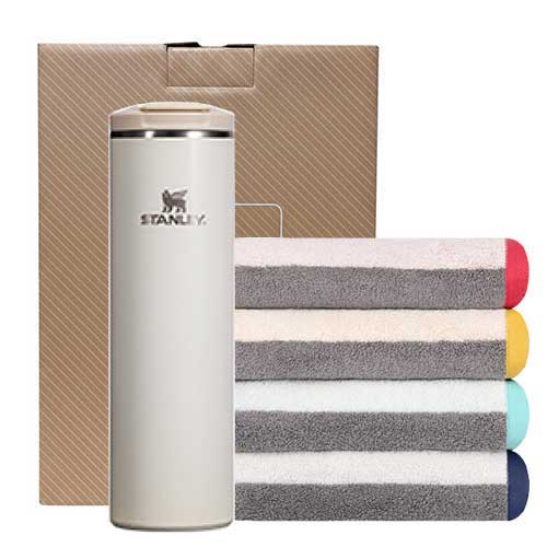 스탠리 트랜짓 플립탑머그 591ml ＋송월고급수건1P세트