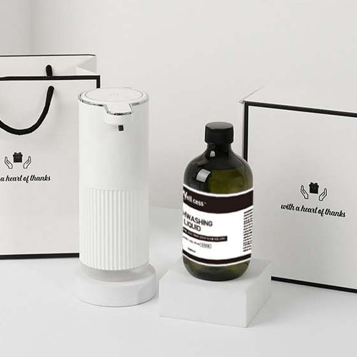 웰세스 WG-101G 젤 주방세제 자동 디스펜서 1개 + 리필 1개 (500ml) 세트