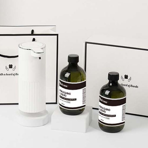 웰세스 WG-102G 젤 주방세제 자동 디스펜서 1개 + 리필 2개 (500ml) 세트
