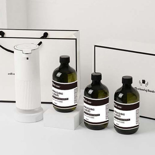 웰세스 WG-103G 젤 주방세제 자동 디스펜서 1개 + 리필 3개 (500ml) 세트