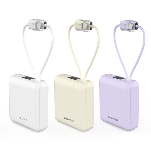 아이리버 22.5W 고속 미니 일체형 보조배터리 IFC-M10