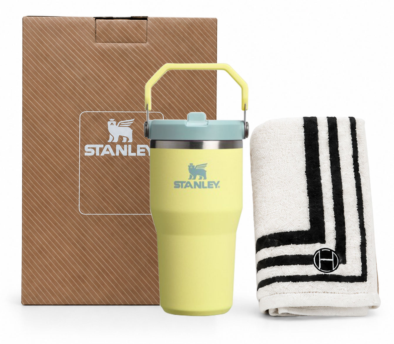 스탠리 클래식 아이스플로우 플립 텀블러591ml + 고급핸드타올1P세트