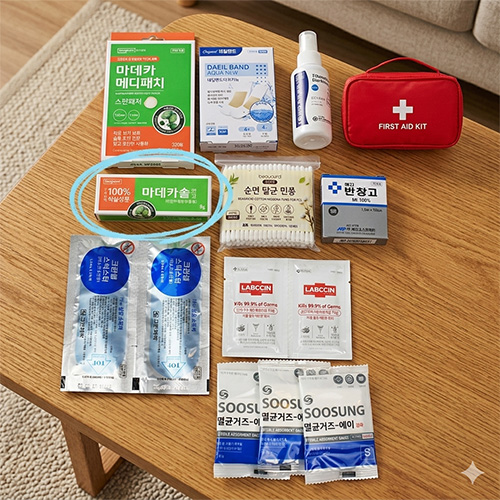마데카솔  프리미엄 구급파우치 13종 세트