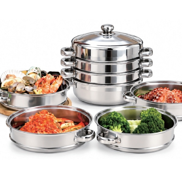 셰프쿡 인덕션 4단 찜솥/전골냄비28cm