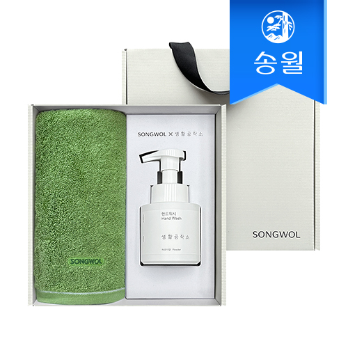송월타월 멀티세트 2매입(컬러풀170g1+생활공작소핸드워시250ml1) 답례품 선물세트