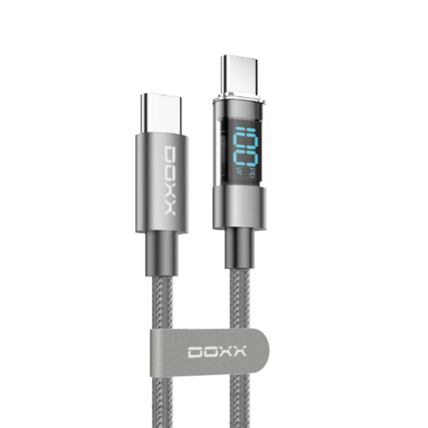 DOXX C to C타입 LCD 패브릭 고속충전 케이블 2m 100W