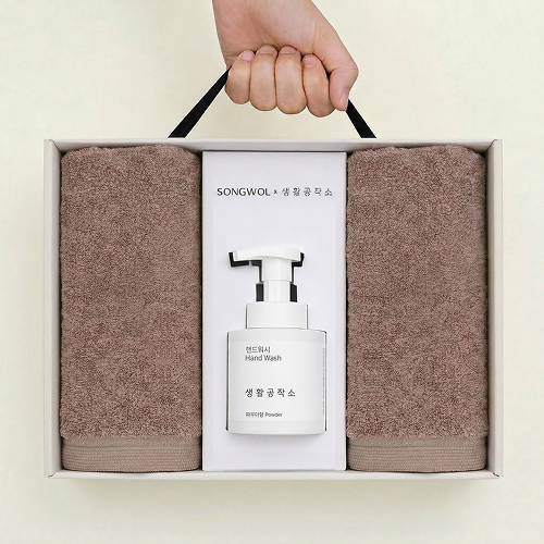 송월타올 핸드워시 3P선물세트(40수200g 2P+핸드워시250ml 1P)