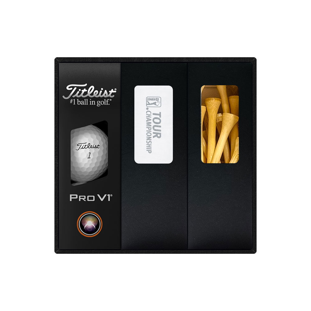 타이틀리스트 PRO V1 골프공 + PGA 쿨토시 + 나무티 세트 T303