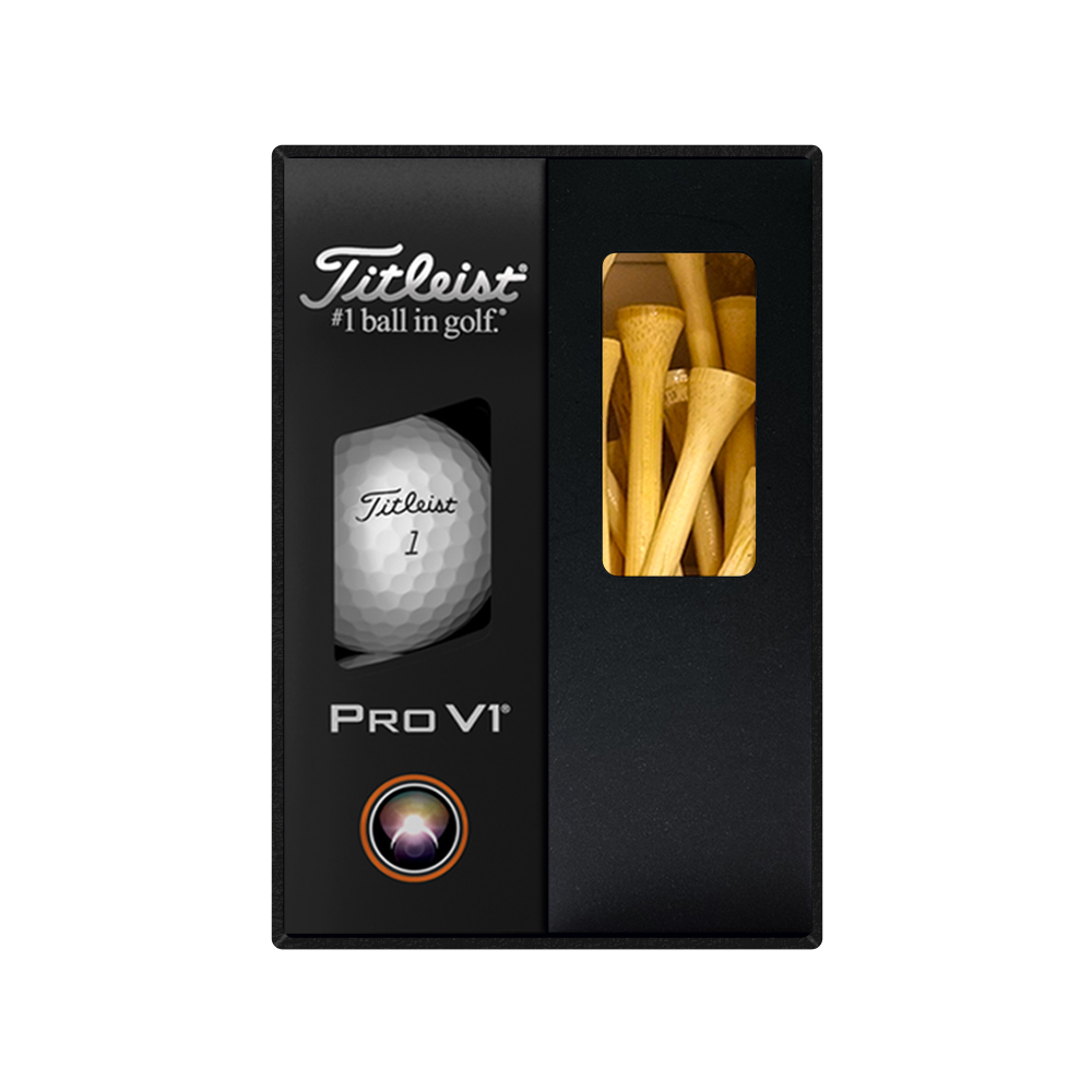 타이틀리스트 PRO V1 골프공 + 나무티 세트 T200