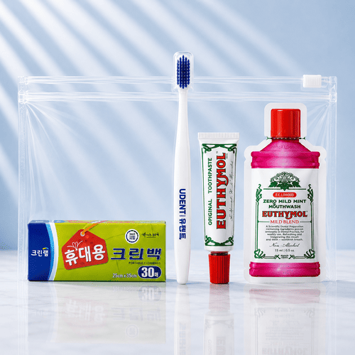 유시몰 유덴트세트 17호(치약20g+알칫솔1개+가글15ml+크린랩휴대용크린백30매)