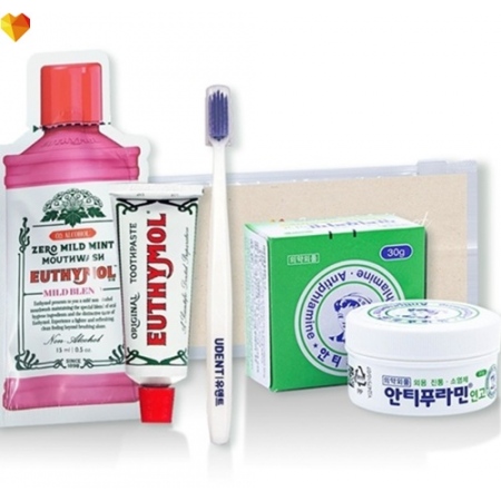 유시몰 유덴트세트 14호(치약20g+알칫솔1개+가글15ml+유한양행안티푸라민연고)