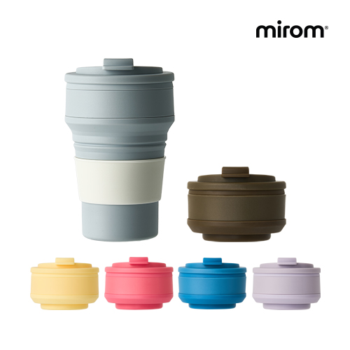 미롬 파스텔 실리콘 텀블러 475ml