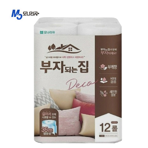 모나리자 부자되는집 35m 12롤 화장지