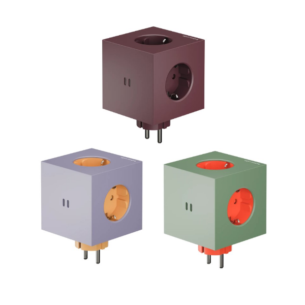 아볼트 Square2 바우하우스 아카이브 USB-C 30W 큐브 고용량멀티탭 4000W 선이없는 무선형
