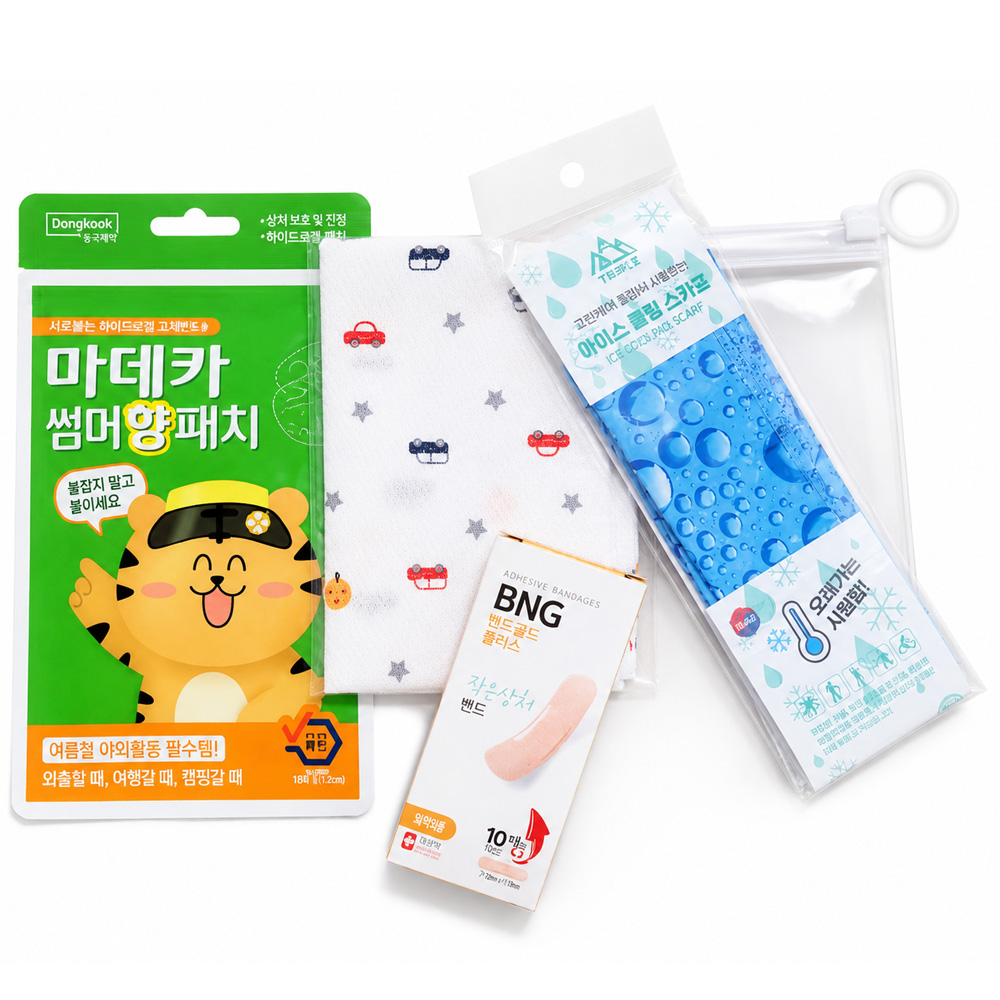 여름 선물세트(향기 패치.면손수건.쿨링스카프.일반밴드)홍보.판촉.선물용