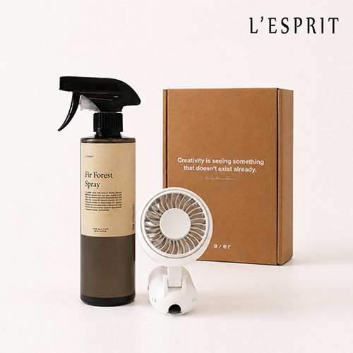 레스쁘리 고급 선풍기세트 A (우산애착 선풍기+포레스트 스프레이 500ml)