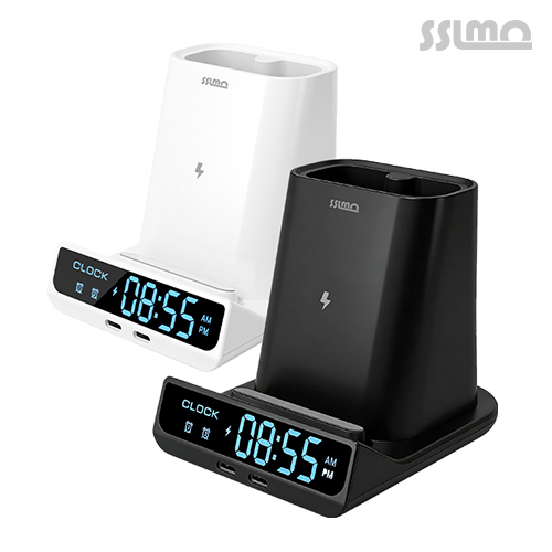 쓸모 SSM-CPH1 펜꽂이 15W  고속 무선충전 거치대