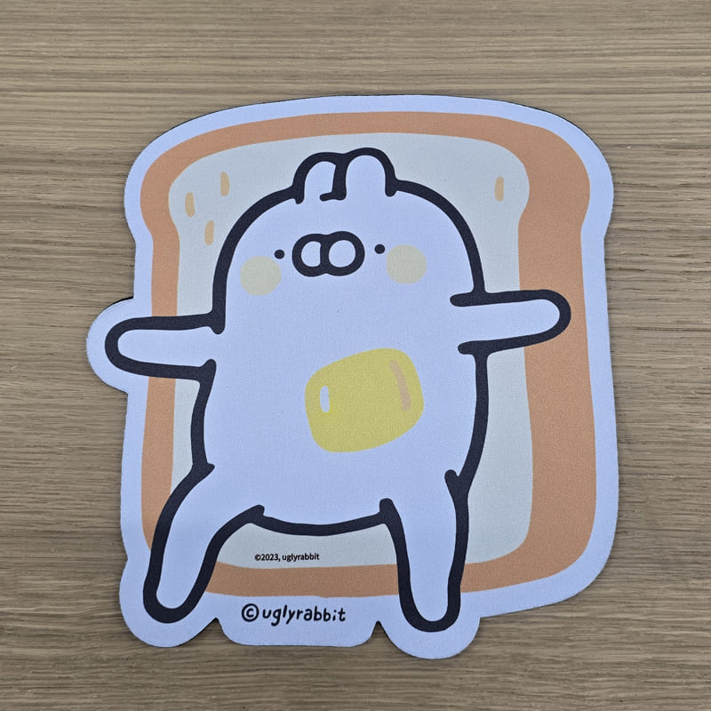(Blossom) 모양형 풀컬러 마우스패드 RABBiT / Tiger / Duck 1P