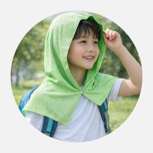 성인 아동 후드쿨타올 넥쿨러 쿨바라클라바 여름모자