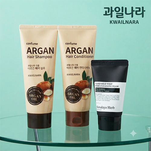 과일나라 샴푸 컨디셔너 클렌징폼 여행용 3종세트