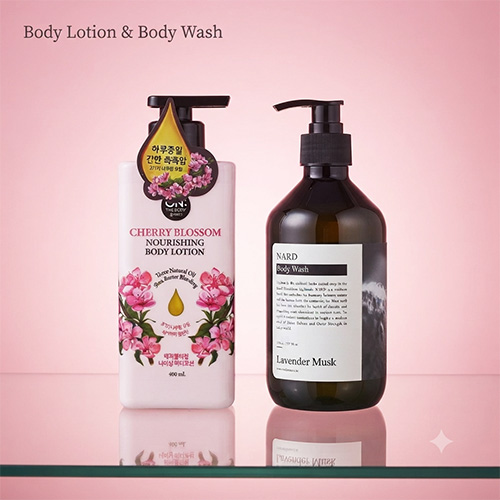 LG생활건강 바디로션 400ml + Nard 나드 바디워시 500ml