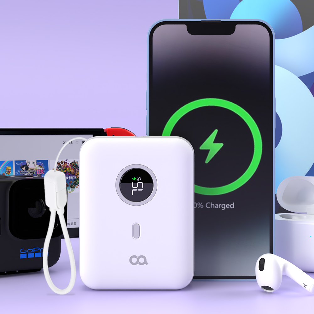 오아 퀵차지팩 휴대용 미니 고속 충전 보조배터리 10000mAh
