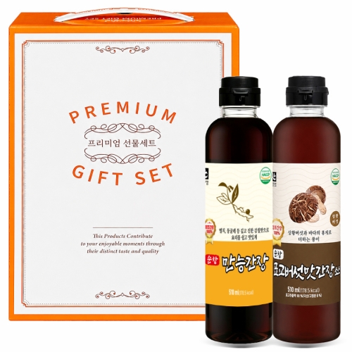 만능간장510ml+표고버섯간장510ml 간장세트