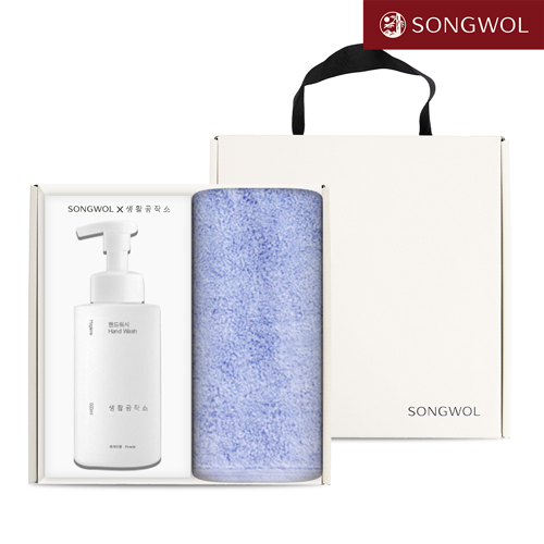 송월 핸드워시 기프트세트 30 (항균 코마40수무지180g 1P + 생활공작소500ml 1