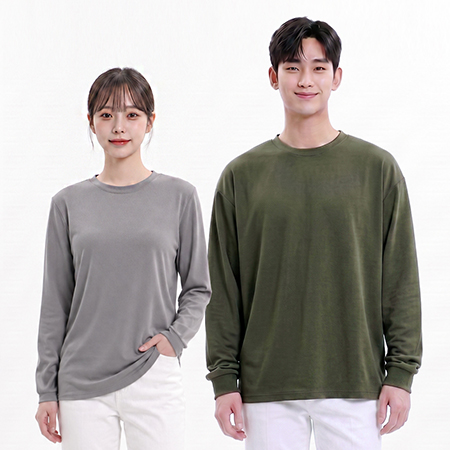 드라이 라운드 긴팔 쿨론 티셔츠 글리머
