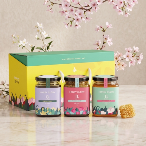 [허니앤비] 허니글로리 병꿀 3종 (500g*3P)