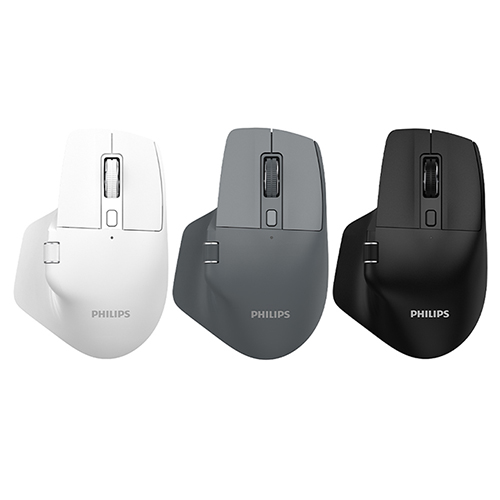 필립스 인체공학 듀얼 휠 멀티페어링 마우스 SPK7858