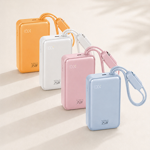 플랫핏 울트라 35W 슬림 케이블내장 보조배터리 20000mAh
