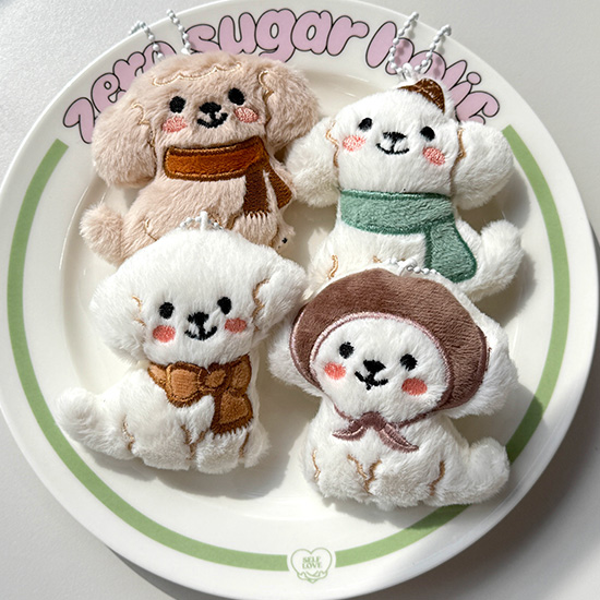 강아지 인형 키링 열쇠고리 키홀더 캐릭터키링 푸들 비숑 시츄 말티즈