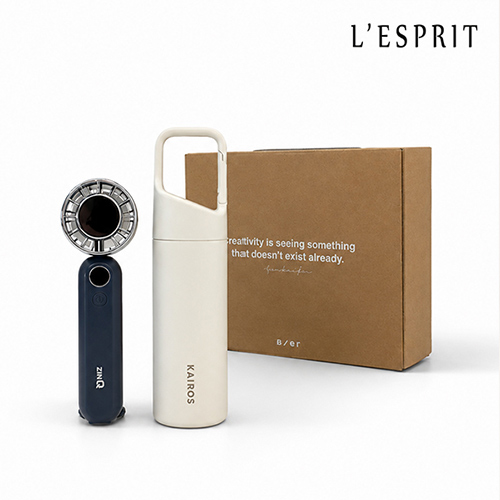 레스쁘리 스페셜 선풍기세트 A (나우 고클립 텀블러 210ml + 지니큐 미니 선풍기)