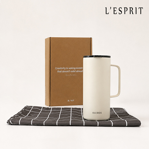 레스쁘리 고급 텀블러세트 L (브루스텐컵 591ml + 경량피크닉매트)