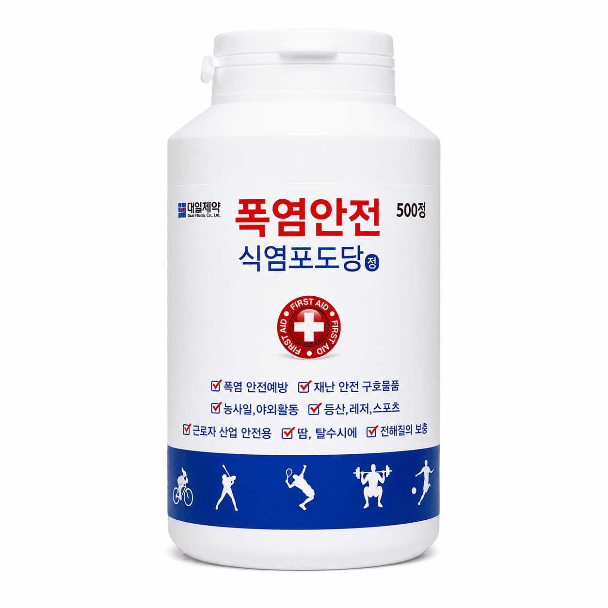 대일제약 폭염안전 식염포도당 500정입 (병) 폭염 탈수예방