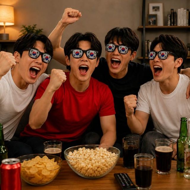 스포츠 직관 응원 태극기 안경 월드컵 안경