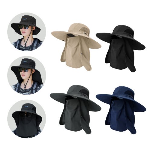 올인원 자외선차단 모자