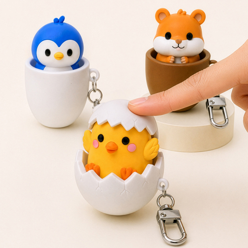 르웨이 커스텀 3D PVC 클리커 키링