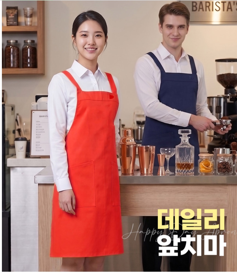 고급 앞치마 앞가리개 주방