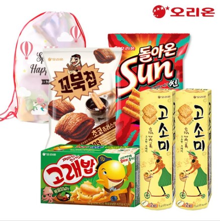 (파우치백)오리온 과자가필요해5종2호(고래밥/고소미2P/초코꼬북칩/돌아온썬)