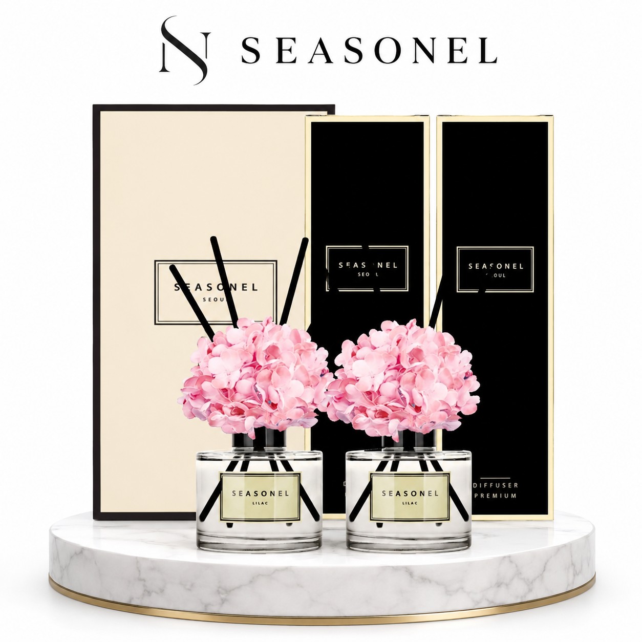 NEW 시즈넬 더블 선물세트 디퓨저 200ml 미니수국