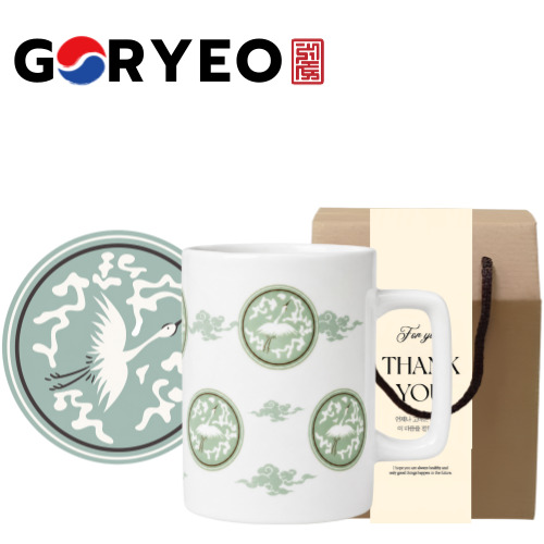 한국전통 에디션 국보 제68호 고려청자 도자기 머그 440ml 선물세트