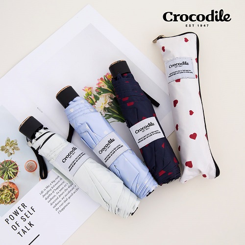 크로커다일 3단 러블리 슬림암막 파우치 우양산