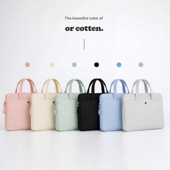 or cotton 미니멀 노트북 가방