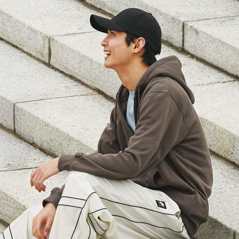기모 T/C 후드 집업 트렌디 오버핏 남여공용 285g