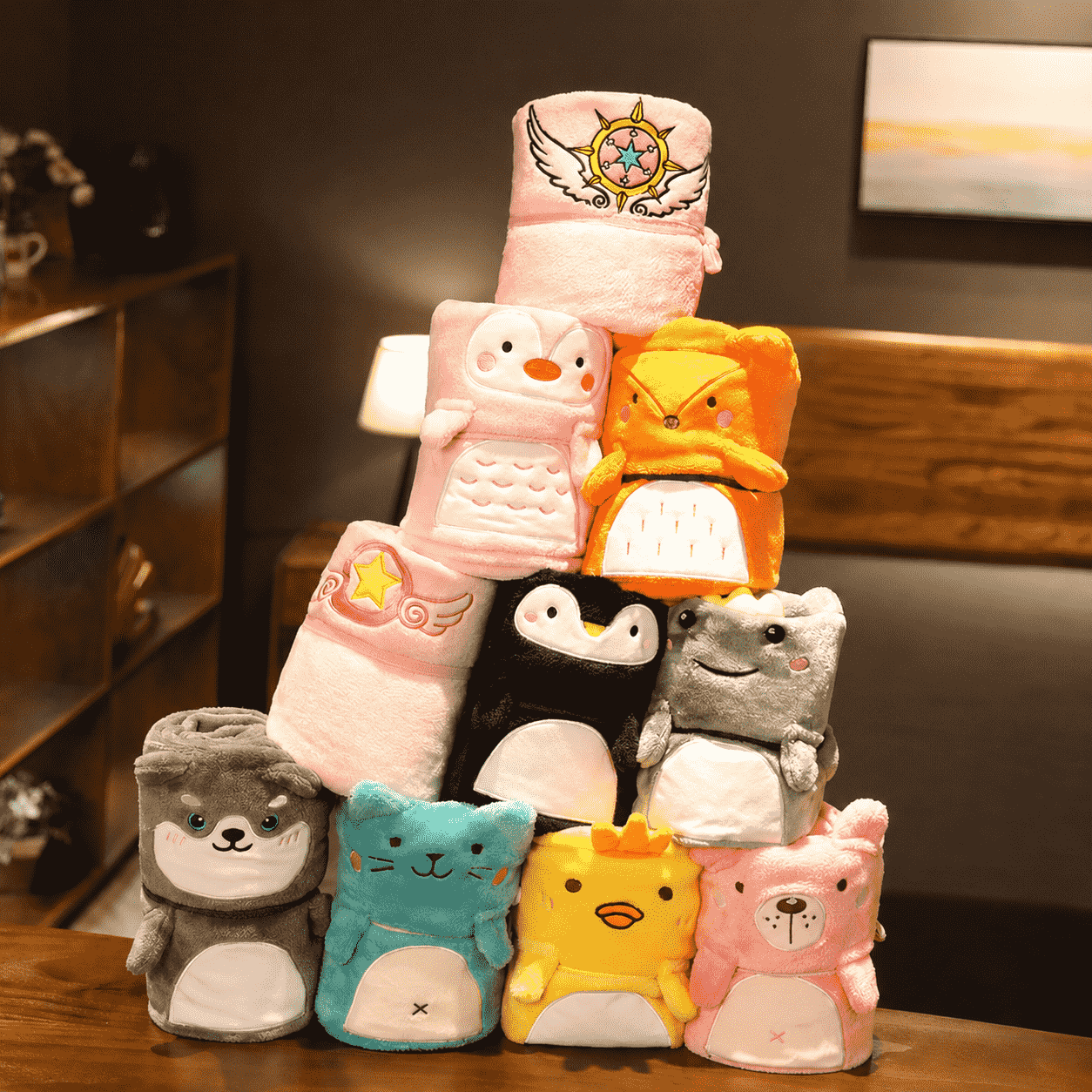 캐릭터담요 무릎담요 겨울담요 기념품 담례품 이벤트 증정품 담요