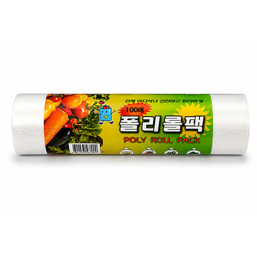폴리롤팩 100매/1롤(26cmx35cm) 위생팩 일회용비닐 위생롤백