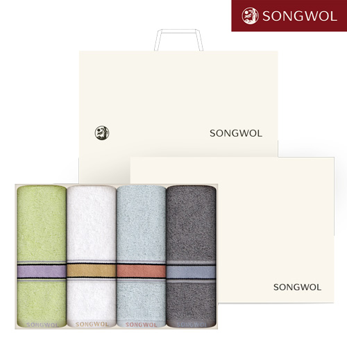 [송월타올] 송월 컬러 베이직36 (130g) 4P 타올세트